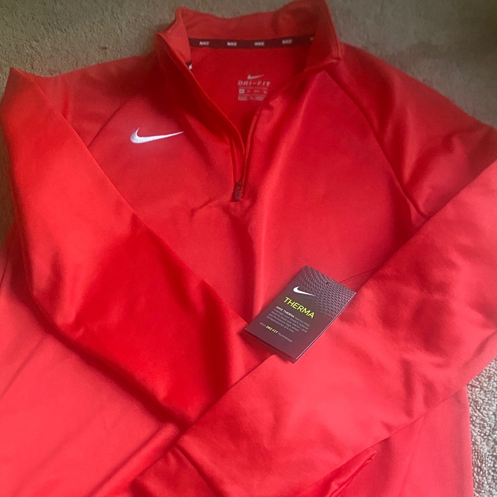 Women’s Nike Red Dri-FIT Quarter-Zip Top